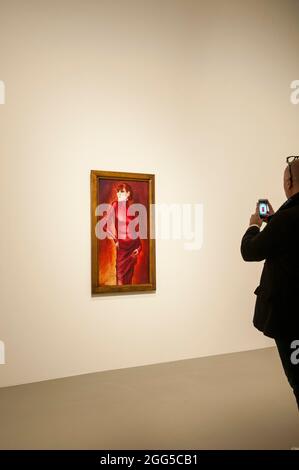 FRANCIA. PARIGI (16° DISTRETTO). ' RITRATTO DELLA BALLERINA ANITA BERBER '. OTTO DIX. 1925. MOSTRA "LE CHIAVI DELLA PASSIONE". FONDAZIONE LOUIS VUITTON. ( Foto Stock