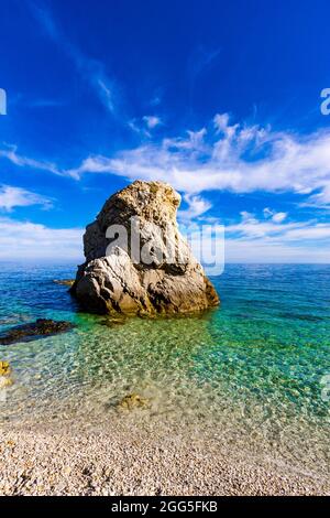 La spiaggia di Sansone è considerata una delle più belle spiagge dell'Isola d'Elba Foto Stock
