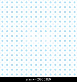 Piccoli punti blu a metà goccia ripetizione su sfondo bianco motivo senza giunture Illustrazione Vettoriale
