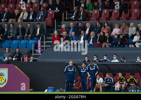 BURNLEY, REGNO UNITO. 29 AGOSTO Marcelo Bielsa, manager del Leeds United, durante la partita della Premier League tra Burnley e Leeds United a Turf Moor, Burnley domenica 29 agosto 2021. (Credit: Pat Scaasi | MI News) Credit: MI News & Sport /Alamy Live News Foto Stock