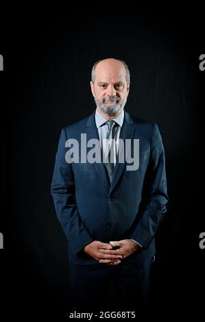 Esclusiva - Francis Letellier riceve Jean Michel Blanquer allo spettacolo Dimanche en Politique domenica 29 agosto 2021 a Parigi, Francia. Foto di Stephane le Tellec /ABACAPRESS.COM Foto Stock