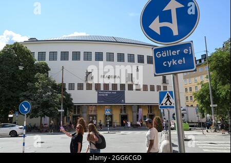 SVEZIA, Stoccolma, corona pandemic, centro di vaccinazione contro COVID-19 / SCHWEDEN, Stoccolma, Corona Pandemie, Impfzentrum gegen COVID-19 Foto Stock