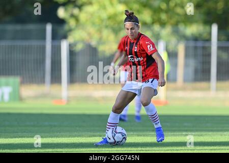 Milano, Italia. 29 agosto 2021. Durante la serie femminile UNA partita tra AC Milan e Hellas Verona al Vismara Sports Center di Milano, Italia credito: SPP Sport Press Photo. /Alamy Live News Foto Stock