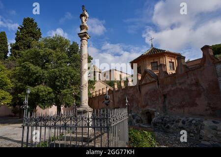 Vista dell'Abadia del Sacromonte nella città di Granada in Spagna Foto Stock