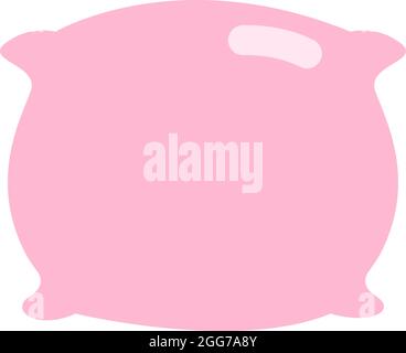 Cuscino Cat, illustrazione di icone, vettore su sfondo bianco Illustrazione Vettoriale