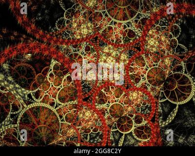 Complessa Flame Fractal Art Foto Stock