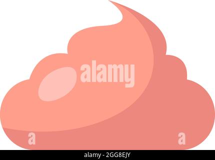 Meringa dolce, illustrazione, vettore su sfondo bianco. Illustrazione Vettoriale