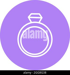 Anello di proposta, illustrazione, vettore su sfondo bianco. Illustrazione Vettoriale