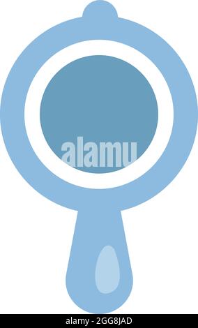 Sonaglino blu del bambino, illustrazione, vettore, su sfondo bianco. Illustrazione Vettoriale