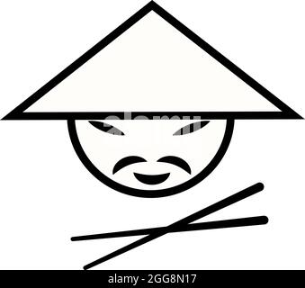 Cibo cinese, illustrazione, vettore, su sfondo bianco. Illustrazione Vettoriale