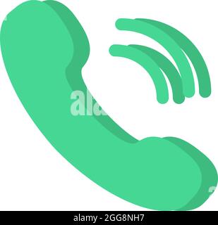 Icona dei contatti del telefono, illustrazione, vettore, su sfondo bianco. Illustrazione Vettoriale