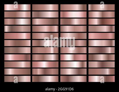 Gradienti di oro rosa Illustrazione Vettoriale