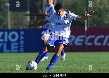Bianca Fallico di Sampdoria durante la Serie A Woman Match tra SS Lazio e Sampdoria allo stadio Mirko Fersini di Roma, 29 agosto 2021. Fotogrofo01 Foto Stock