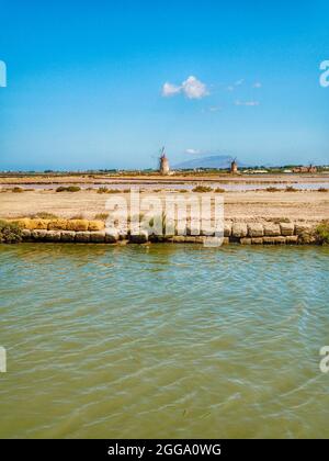 Le Saline di Marsala Foto Stock