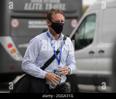 Eccles, Regno Unito. 30 ago 2021. Brett Hodgson Head Coach of Hull FC arriva allo stadio AJ Bell di Eccles, Regno Unito l'8/30/2021. (Foto di Simon Whitehead/News Images/Sipa USA) Credit: Sipa USA/Alamy Live News Foto Stock