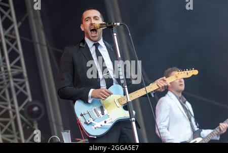 Portsmouth, Regno Unito. 29 agosto 2021. Miles Kane al Victorious Festival 2021, Portsmouth, Hampshire, Regno Unito. 29 ago 2021. Credit: Charlie Raven/Alamy Live News Foto Stock