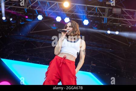 Mel C al Victorious Festival 2021, Portsmouth, Hampshire, Regno Unito. 29 ago 2021. Credit: Charlie Raven/Alamy Live News Foto Stock