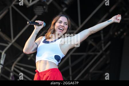 Mel C al Victorious Festival 2021, Portsmouth, Hampshire, Regno Unito. 29 ago 2021. Credit: Charlie Raven/Alamy Live News Foto Stock