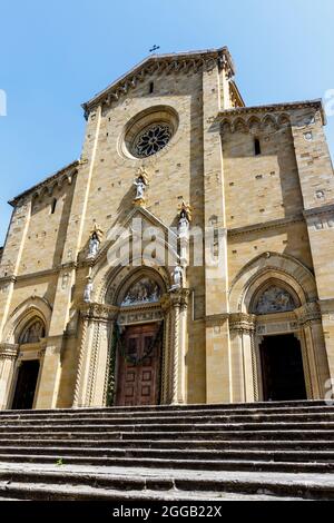 Duomo di Arezzo nel centro storico di Arezzo, Toscana, Italia, Europa Foto Stock