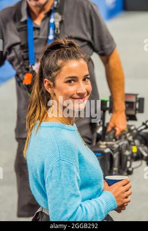 Melbourne, Australia. 15 dicembre 2014. Aly Raisman dagli Stati Uniti ha visto durante la Melbourne Artistic Gymnastics World Cup alla John Cain Arena. Credit: SOPA Images Limited/Alamy Live News Foto Stock