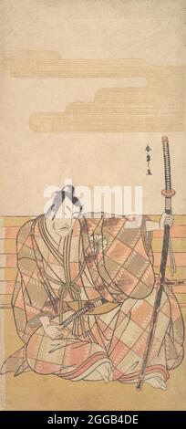 Il quarto Matsumoto Koshiro come Samurai, ca. 1782. Foto Stock