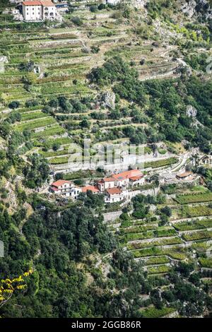 Escursioni il sentiero del Sentiero degli dei, Costiera Amalfitana Foto Stock