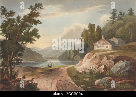 Vista vicino Fishkill (N. 17 del Hudson River Portfolio), 1823-24. Foto Stock