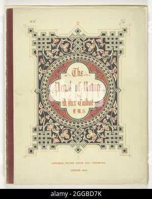 Copertina e testo da "The Pencil of Nature", Londra, 1844, 1844. Un'opera fatta di copertina di carta e di pagine di testo non rilegate (circa 12,000 parole) senza illustrazioni. Foto Stock