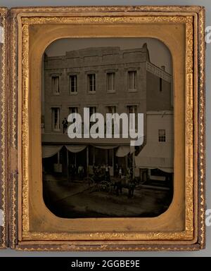 Untitle (Empire Hotel, San Francisco), 1850-1855. Un lavoro fatto di ambrotiotipo. Foto Stock