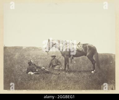 La fermata, maggio 1864. Stampa albume, pl. 50 dall'album "Gardner's Photographic Sketch Book of the War, Volume i" (1866) Foto Stock