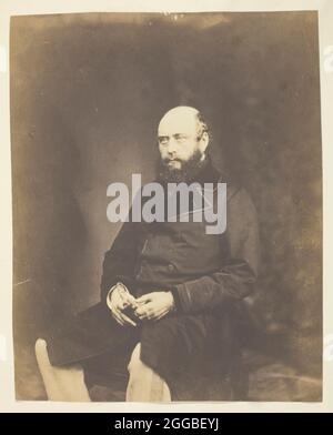 George, Giorgio Duca di Cambridge (1819-1910), Maresciallo di campo; Crimea, 1855. Un lavoro realizzato con una stampa albumenizzata sottile. Foto Stock
