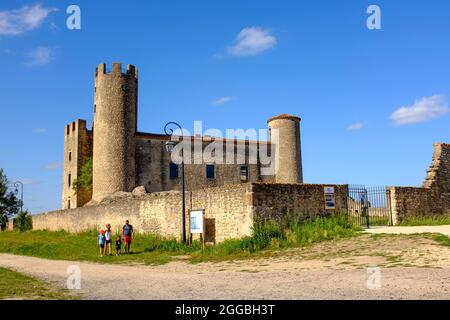 Chateau d'Essalois in Chambles vicino a Saint Etienne, Francia Foto Stock