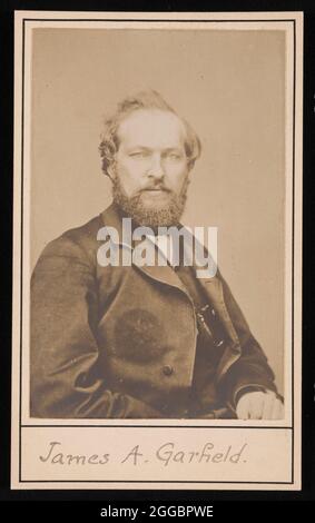 Ritratto di James Abram Garfield (1831-1881), circa 1860. Foto Stock