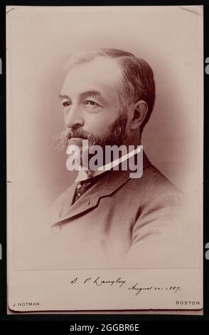 Ritratto di Samuel Pierpont Langley (1834-1906), 22 agosto 1887. Foto Stock