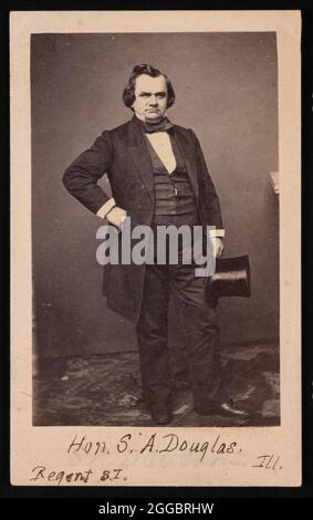 Ritratto di Stephen Arnold Douglas (1813-1861), prima del 1861. Foto Stock