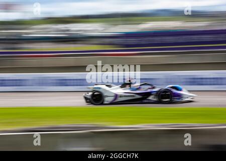 Puebla, Messico - 19 giugno 2021: Autodromo Miguel E. Abed, AIMA, CBMM Niobium Puebla e-Prix. BMW i Andretti Motorsport driver Jake Dennis al n. 27, correndo al turno 05. Al CBMM Niobium Puebla e-Prix. Foto Stock