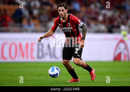 Milano, Italia. 29 agosto 2021. Durante la Serie UNA partita di calcio tra AC Milano e Cagliari Calcio. Credit: Nicolò campo/Alamy Live News Foto Stock