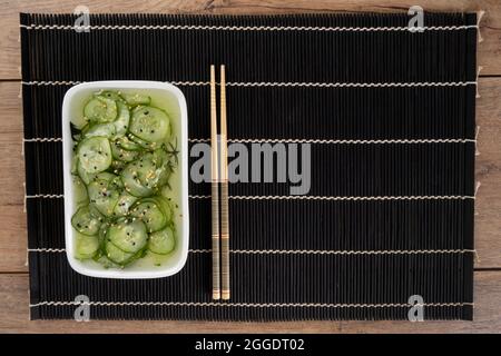 Giapponese dolce e cetriolo asino sunomomo. Foto Stock