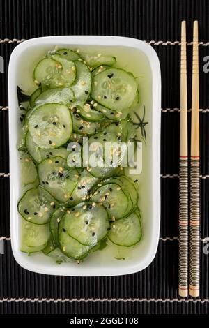 Giapponese dolce e cetriolo asino sunomomo. Foto Stock