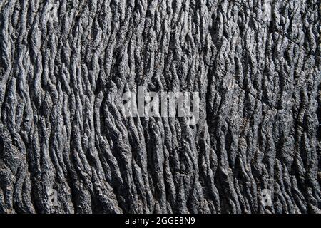 Lava solidificata, flusso di lava, Odaoahraun, altopiani islandesi, Islanda Foto Stock