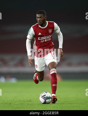 Foto di archivio del 22-12-2020 di Ainsley Maitland-Niles dell'Arsenal. Data di emissione: Martedì 31 agosto 2021. Foto Stock