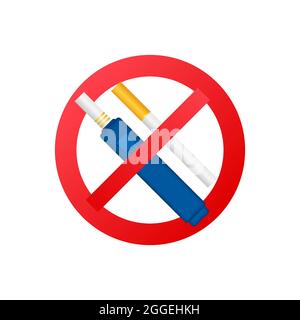 sigaretta elettrica 3d per disegno cartaceo. Sfondo bianco. Sfondo vettoriale. Illustrazione Vettoriale