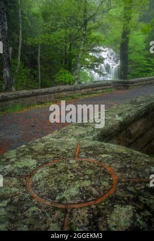 Cascate di Hadlock nel Parco Nazionale di Acadia nel Maine Foto Stock