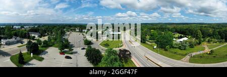 Un panorama aereo dei Giardini Botanici reali di Hamilton, Ontario, Canada Foto Stock