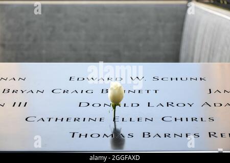 911 Memorial a New York City. Foto Stock