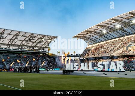 Le cerimonie di PREGAME al 2021 MLS All Star Game Foto Stock