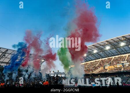 Le cerimonie di PREGAME al 2021 MLS All Star Game Foto Stock