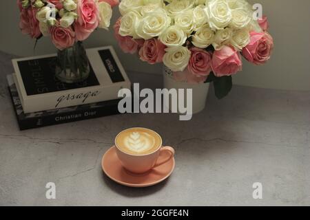 il caffè è la cosa migliore Foto Stock
