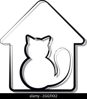 Per icone, web, cartoline, arredamento, imballaggio, stampe per oggetti, copertine per notebook, decorazione di scatole per adesivi, zaino, elemento individuale, c Illustrazione Vettoriale