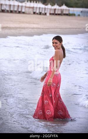 Venezia, Italia. 31 ago 2021. VENEZIA, ITALIA - AGOSTO 31: Serena Rossi partecipa alla Fotografia Patrona durante il 78° Festival Internazionale del Cinema di Venezia, il 31 Agosto 2021 a Venezia. Credit: dpa/Alamy Live News Foto Stock